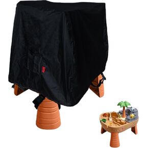 Kids Water Table Cover Fit Step2 Dino Dig Sand and WaterTable,Waterproof DustProof Anti-UV Outdoor Kids Water and Sand Toys,Cover only(35''x32''x32'')