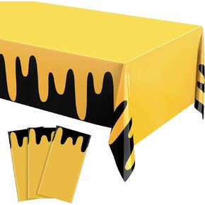 3 Pcs Ghost Themed Plastic Tablecloths 54 x 108 Inch Waterproof Rectangle Table Cover Disposable Table Cloth for Boy Birthday Party Halloween Decorations Baby Showers Supplies (Green)
