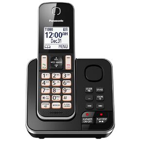 Panasonic Dect 6.0 Expandable Digital Cordless Answering System, 3-Handset Kxtgd393b, 2.2 Pound
