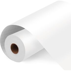 Lzerking Permanent Vinyl, 12in x 60ft Adhesive Vinyl for Mugs, Signs, Decorations - Permanent Adhesive Vinyl Roll for Cricut, Siser Romeo Cutting Machines (Matte White)