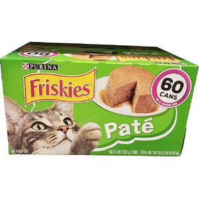 Purina Friskies Cat Food Poultry/Seafood 60 Cans /5.5 Oz Net Wt 330 Oz, 330 oz