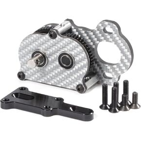 NOD Transmission Straight Axle Gearbox for Scaler Sportsman 1/10 RC Crawler Chassis - Ultra-Lightweight Low-CG Design (Silver)