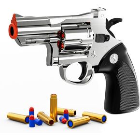 Toy Guns for Boys, Soft Bullet Revolver Blaster, Can fire Sponge Bullets,with 40 Bullets,for Age of 6 7 8 9 10+ Years Old Kid Boys Girls