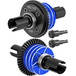 RC F/R Diff 43t &10t Input Gear Upgrades Part for 1/8 Kraton/Outcast/Talion 6S BLX EXB,Notorious 6S BLX,1/7 Mojave 6S BLX EXB,BigRock/Fireteam 6S BLX,Replace ARA310990 ARA310979,Pink in Saudi Arabia