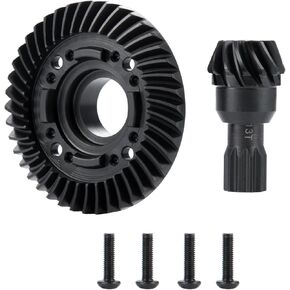 42T 13T Diff Gears Set, Carborn Steel Front/Rear Diff Ring + Pinion Gear for Tra-xxas 1/5 X-Maxx Xmaxx 6S / X Maxx 8S / XRT 8S RC Upgrades Part (Front +Rear)