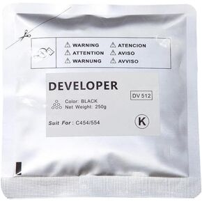 1PCS Compatible Developer DV512 for C221 C224 C281 C284 C364 C454 C544 C454e C554e Color Copier(Y)