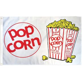 Popcorn Flag 3x5ft Poly - Perfect for businesses, shops, stores message flags