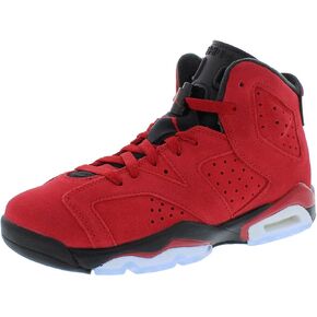 Nike Jordan 6 Retro (Ps) Boys Shoes Size 2Y, Color: White/Medium Grey-Cool Grey in Saudi Arabia