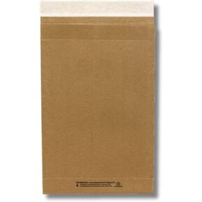 Eco-Natural Paper Shipping Bags, Size 4 Small, Kraft Paper Mailers with Peel & Seal, 9.5"x 14.5" (250 Count)