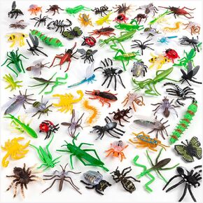 36Pcs Plastic Bugs Set, Realistic Bugs Toys for Kids, Assorted Fake Bugs for Insect Themed Garden Party, Education School Classroom Reward, Presents for Insect Lovers
