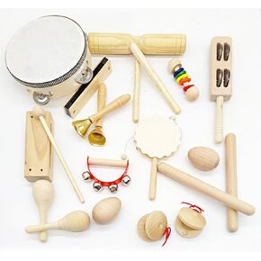 20-Piece Wooden Musical Instrument Set for Kids - Inspire Creativity and Family Fun (Music set001)
