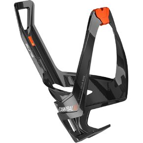 Elite Cannibal Xc Black Glossy Bottle Cage, Red Graphic in Saudi Arabia