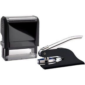 Self Inking New Jersey Notary Stamp & Seal Embosser Value Package