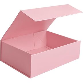 Gift Box with Lids for Presents, 9 x 6.7 x 2.75 Inch, Groomsmen Bridesmaid Proposal Box with Magnetic Closure, Small Gift Box for Women Men