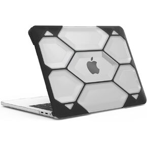 IBENZER Heavy Duty Case for 2020 2019 2018 2017 2016 MacBook Pro 13-Inch Case A2289 A2251 A2159 A1989 A1706 A1708, Protective Cover for Mac Pro 13, Black, HT13CYBK