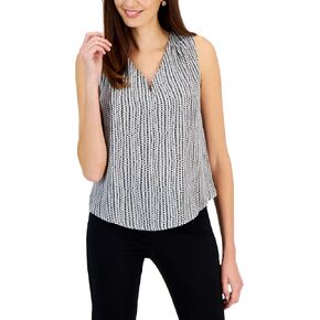 Kasper Women's Slvlss V Neck Cami W/Bar Trim in Kuwait