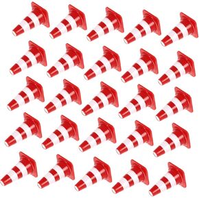 Milisten 60Pcs Educational Traffic Roadblocks for Realistic Play Props for Learning Traffic Rules Lightweight Compact for Easy Handling