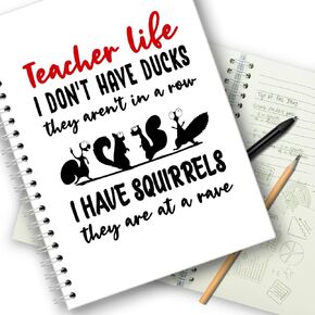 Teacher life,Funny Office Notebook,Funny Notebooks for Teacher，Funny Spiral Notebook,Thank You Gifts Teacher ，Teacher Appreciation Gifts，Graduation Appreciation Gift，School Supplies