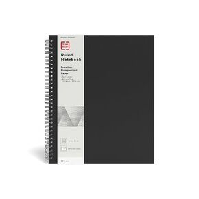 TRU RED Staples Large Soft Cover Ruled Notebook, Black, 3/Pack (TR54984VS)