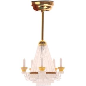 LUOZZY Dollhouse Chandelier Lights - Miniature Led Chandeliers for Dollhouse