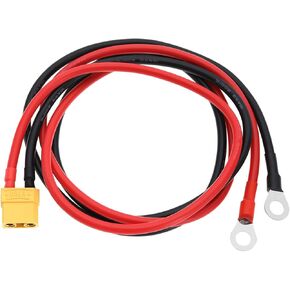 eMagTech XT90 to O-Ring Connector Cable 10AWG Silicone Terminals Extension Power Cable for RC FPV Racing Drones (XT90 Female to O-Ring Terminals)