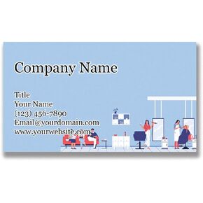 Personalized Business Cards - 3.5" x 2" - Thick Sturdy Cards - Made in the U.S.A. - Great for Salons, Hairdressers, Barbers, Spas, Cosmetology, Nails, Hair Cutting, and More! (Beauty Parlor)