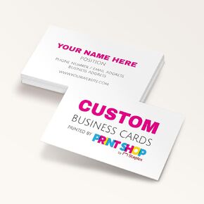 STAPLES Premium Custom Business Cards Print Perfect Guarantee 14 pt. Matte Finish Double-Sided Templated & Upload Your Own Personalized Business Cards 2W" x 3.5L" Made in the U.S. (Light)