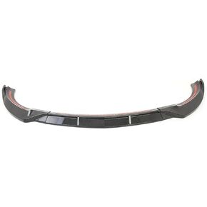 Spoiler Separator, Front Bumper Spoiler Lip Compatible with Benz W213 E Class Sedan 4 Door Sport 2017 2018 2019 Carbon Fiber Look/Gloss Black Splitter(A)