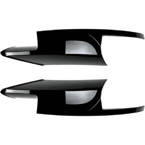 Spoiler Separator, Glossy Front Spoiler Compatible with BMW 5 Series F10 F11 M5 2011-2017 Car Front Bumper Side Splitter Lip Lower Spoiler Cover Under Guard(A)