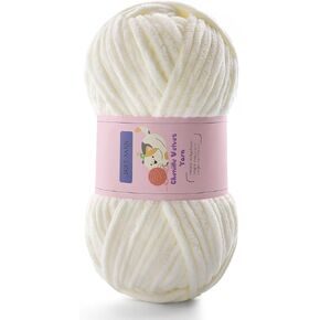 Chunky Yarn for Crocheting - Chenille Yarn for Knitting - Bulky Blanket Yarn for Crocheting Blankets/Amigurumi/Craft/Hat/Shoes, Plush Fluffy Soft Yarn 71 yds/3.5 oz Each Skein(Light Pink)