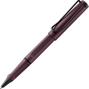 Lamy Safari Scarlet Rollerball Pen - Timeless Classic Pen with Ergonomic Grip & M Line Width - Robust ASA Plastic Housing - with M 63 Rollerball Refill in Blue