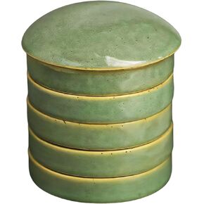 Watercolor Mixing Tray with Lid – 5 Dish Set in Traditional Chinese Style, Elegant Ceramic Palette, & Lightweight, for Artists