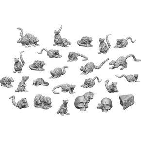 Green Stuff World for Models & Miniatures 3D Printed Set - Small Rats 3508