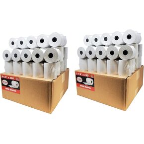(100 Rolls) 3 1/8 x 230 Thermal Paper (80mm x 70m) premium tape for Square POS System, Register Thermal Receipt Paper Rolls for TM-T88III, TM-T88IV, TM-T88V, TSP100, CT-S300, CT-S2000, M129B, M129C