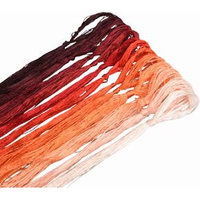 Mulberry Silk Floss Embroidery Thread Floss-Cross Stitch Threads China Silk Woven Jewelry Threads DIY Sewing Kits (17)