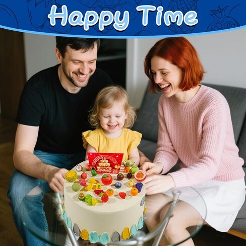 Exasinine 33pcs Miniature Fruits Figures Strawberry Peach Grapes Mini Resin Figures Artificial Fruit for Garden Kitchen Game Party Decor Cake Decoration in Kuwait