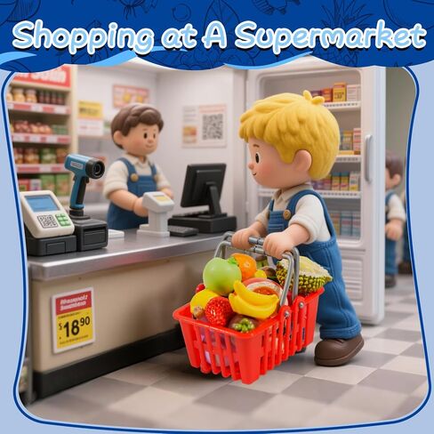 Exasinine 33pcs Miniature Fruits Figures Strawberry Peach Grapes Mini Resin Figures Artificial Fruit for Garden Kitchen Game Party Decor Cake Decoration in Kuwait