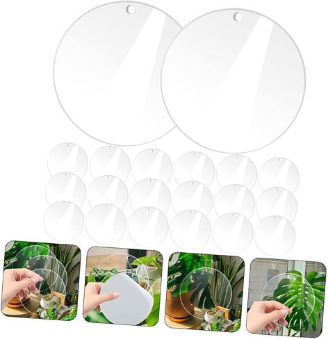 ARTIBETTER 20pcs Acrylic Round Circles for DIY Projects Acrylic Discs for Crafting Painting and Decoration Thickness in Saudi Arabia