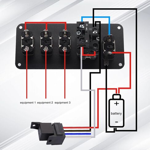 weideer 12V Ignition Switch Panel Car Engine Start Push Button 2 in 1 Ignition Starter Switch LED Toggle Switche Panel with Red Indicator Light for Racing RV Truck K-048 in Saudi Arabia