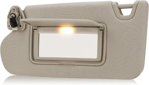 قطعة بديلة لواقي الشمس من الجانب الأيسر من Youx Moto باللون البيج لسيارة Nissan Altima 2013 2014 2015 2016 2017 2018، مع مرآة وإضاءة فانيتي، يستبدل # 96401-3TA2A in Saudi Arabia
