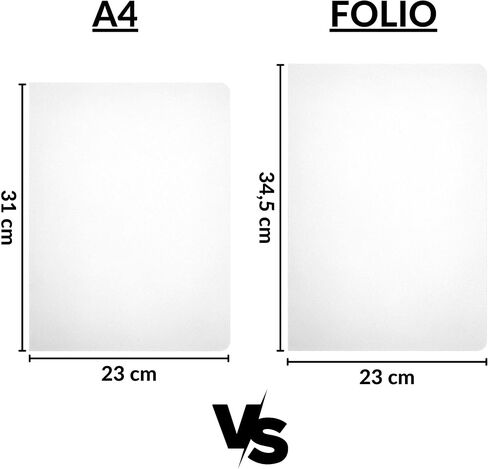 Raylu Paper® - Pack of 25 Cardboard File Folders with Faster Holes and Vivid Colours, 200g Thick Kraft Cardboard Folders (Pink, Folio) in Saudi Arabia