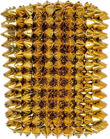 1 Yard Sew Stitch on Spikes - Plastic Decorative Studs with Flat Back, Punk Mesh Rivets & Beads for DIY Clothing, Shoes, Jackets, Costumes - Lightweight Craft Supplies for Arts & Crafts in Saudi Arabia