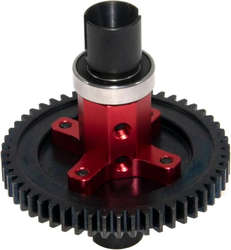 52T Center Differential Locker Spool Compatible with 1/8 Traxxas Sledge 95076-4 Part Monster Truck Rc Car Steel Diff Replacement(Red) in Saudi Arabia