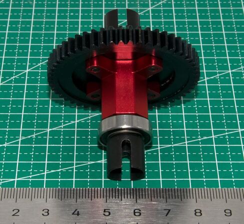 52T Center Differential Locker Spool Compatible with 1/8 Traxxas Sledge 95076-4 Part Monster Truck Rc Car Steel Diff Replacement(Red) in Saudi Arabia