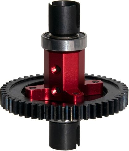52T Center Differential Locker Spool Compatible with 1/8 Traxxas Sledge 95076-4 Part Monster Truck Rc Car Steel Diff Replacement(Red) in Saudi Arabia