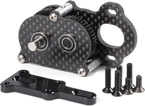 إيماءة إيماءة صندوق تروس محور مستقيم لـ Scaler Sportsman 1/10 RC Crawler Chassis-تصميم منخفض الخفيفة منخفضة CG (Silver) in Saudi Arabia
