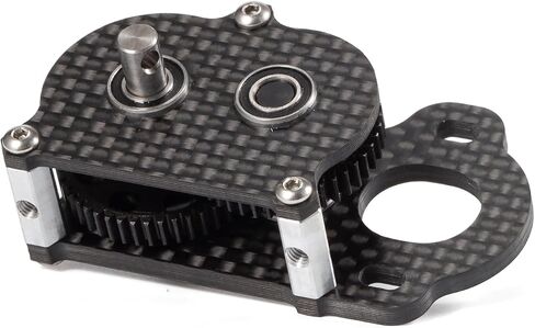 إيماءة إيماءة صندوق تروس محور مستقيم لـ Scaler Sportsman 1/10 RC Crawler Chassis-تصميم منخفض الخفيفة منخفضة CG (Silver) in Saudi Arabia