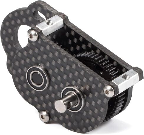 إيماءة إيماءة صندوق تروس محور مستقيم لـ Scaler Sportsman 1/10 RC Crawler Chassis-تصميم منخفض الخفيفة منخفضة CG (Silver) in Saudi Arabia