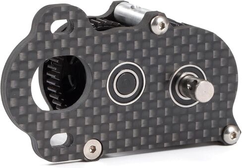 إيماءة إيماءة صندوق تروس محور مستقيم لـ Scaler Sportsman 1/10 RC Crawler Chassis-تصميم منخفض الخفيفة منخفضة CG (Silver) in Saudi Arabia