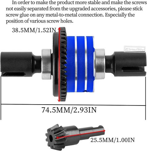 RC F/R Diff 43t &10t Input Gear Upgrades Part for 1/8 Kraton/Outcast/Talion 6S BLX EXB,Notorious 6S BLX,1/7 Mojave 6S BLX EXB,BigRock/Fireteam 6S BLX,Replace ARA310990 ARA310979,Pink in Saudi Arabia
